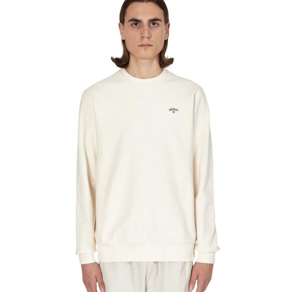 Noah NYC Unisex Buttercream Crew Neck Embroidered Logo Sweatshirt Sz XS - Picture 1 of 12